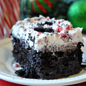 Better Than... Christmas Poke Cake #dessert #cake #christmas