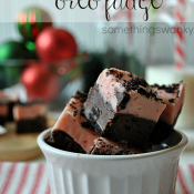 Peppermint Oreo Fudge #christmas #fudge #recipe