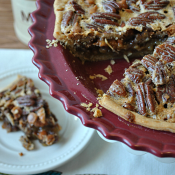 Butterscotch Pecan Pie // It's out of the ordinary enough to be special, but classic enough to still be your favorite Pecan Pie! #pecan #pie #holiday