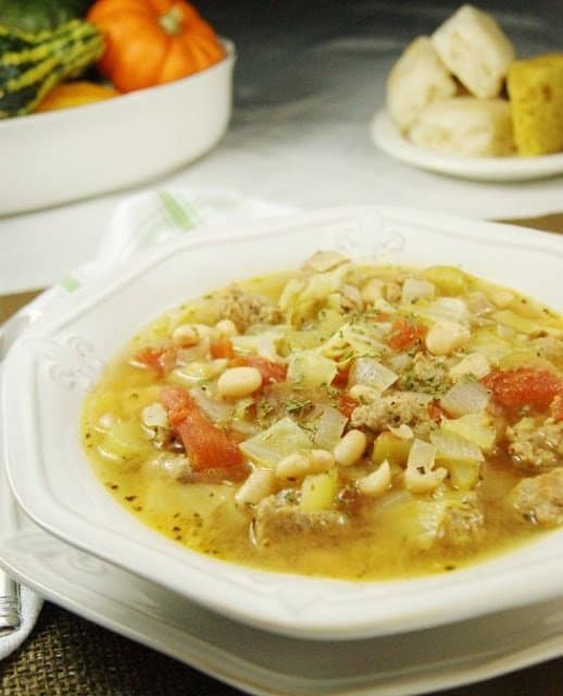 White Bean Sausage Soup 1