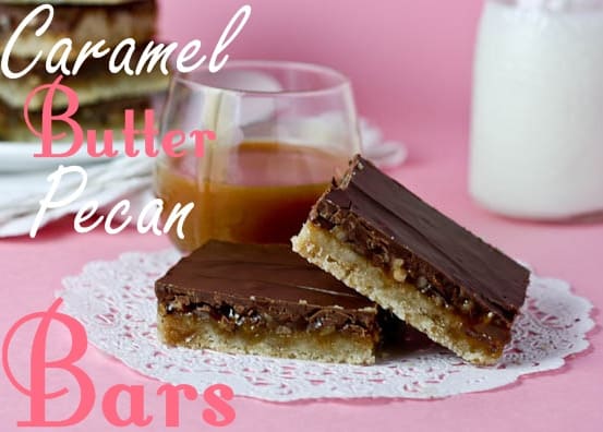 caramel butter pecan bars