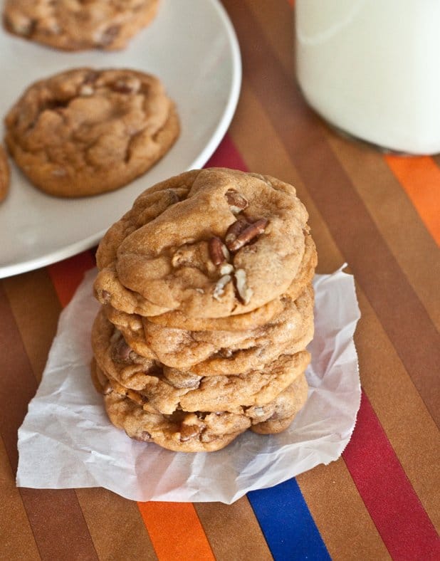 chocolate chip pecan pumpkin spice coookies