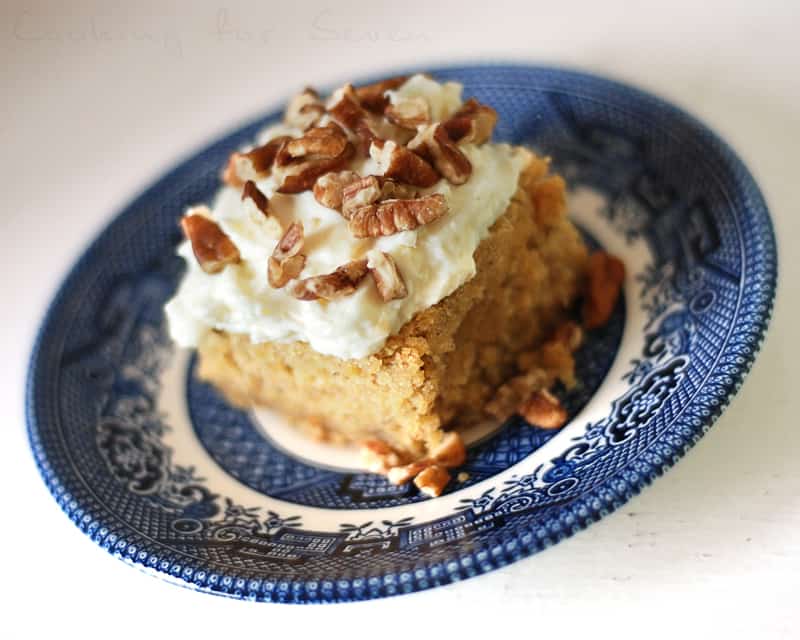 maple & pecan banana cake