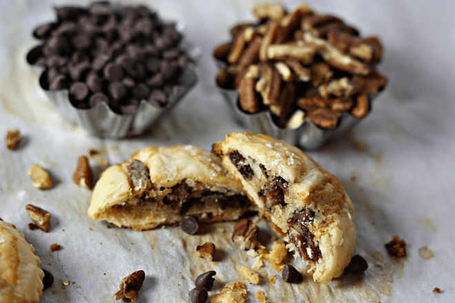 mini chocolate chip pecan pies