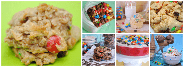 monster cookie collage