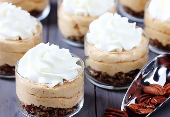 no bake salted pecan pumpkin cheesecake