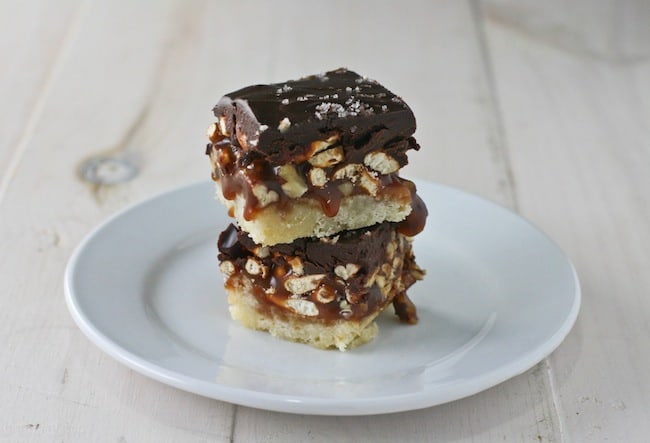 salted caramel squares