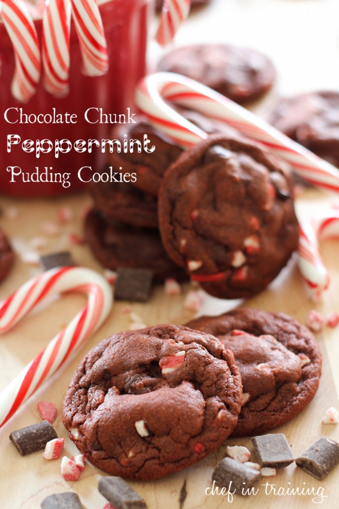 choc chunk pepp pudding cookies