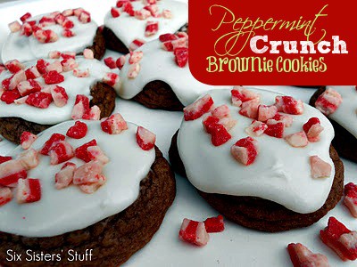 peppermint brownie cookies