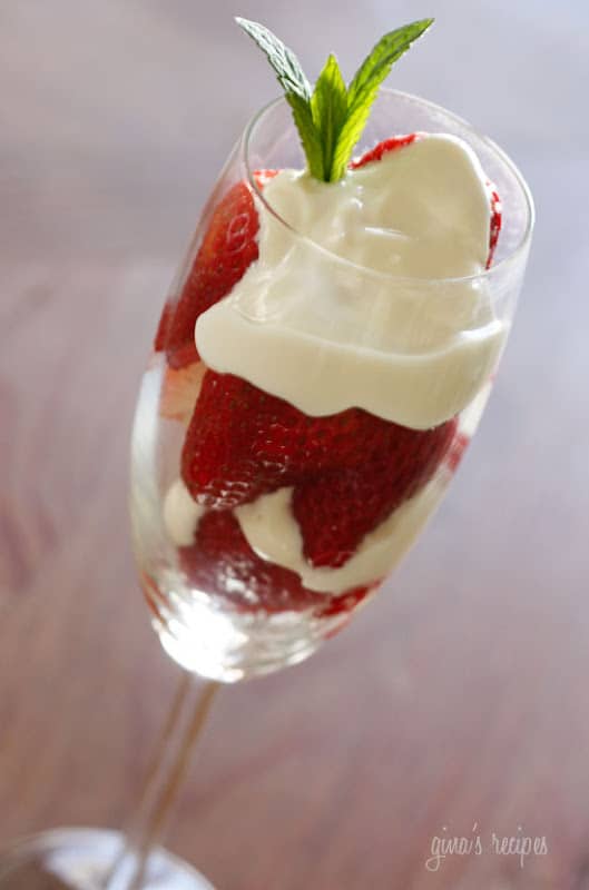 strawberries romanoff