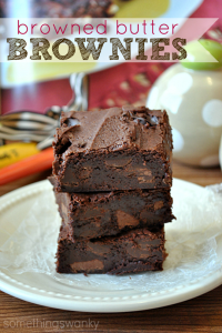 Browned Butter Brownes are seriously the best brownies I've ever had! Super decadent, but I could still eat an entire pan. #brownies #recipe
