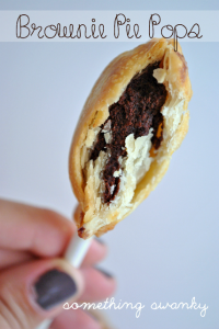 Brownie pie pops