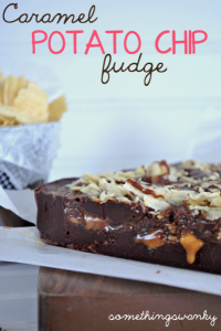 Caramel Potato Chip Fudge