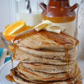 Homemade Pancake Mix for the very FLUFFIEST pancakes ever! All the ease and convenience of a mix, but all the great TASTE of making them from scratch! #pancakes #mix #recipe