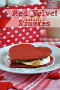Red Velvet Nutella S'mores. ...Oh yes I did. #redvelvet #nutella #smores