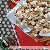 Who knew making Kettle Corn was SO EASY? And adding a pinch of cinnamon jazzed it up perfectly! | www.somethingswanky.com #popcorn #recipe