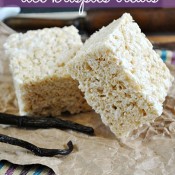 #Vanilla Bean Rice #Krispies Treats on www.somethingswanky.com Everything is better with vanilla bean!