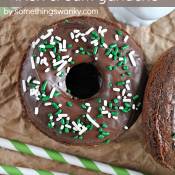 Chocolate #Donuts with #Irish Cream Ganache from www.somethingswanky.com