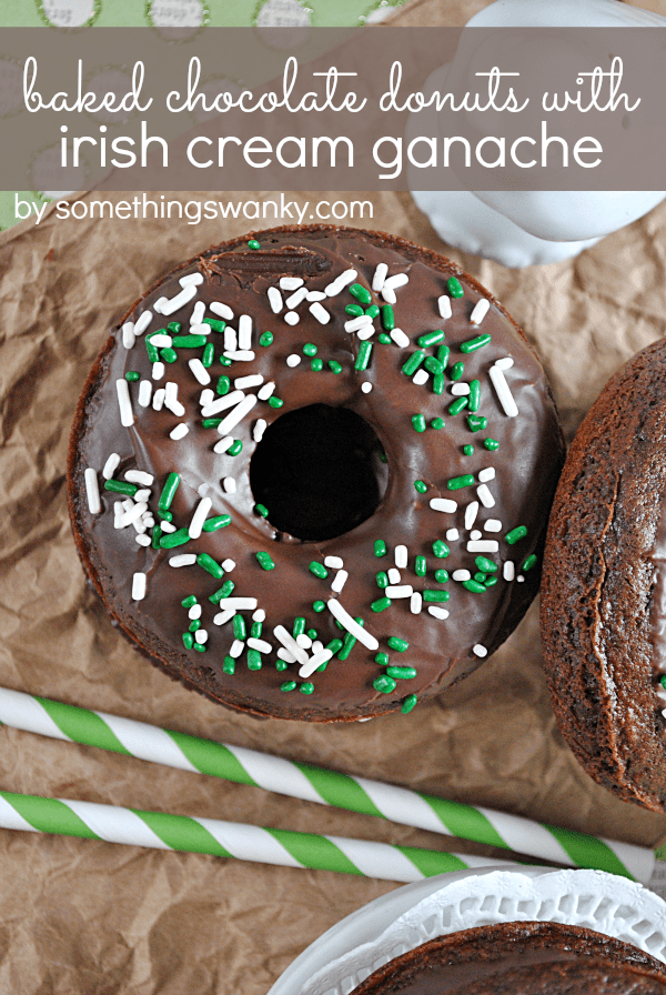 Ashton's Baked Chocolate Donuts with Irish Cream Ganache