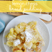 #Lemon Chess Bread Pudding is absolutely out of this world! From www.somethingswanky.com