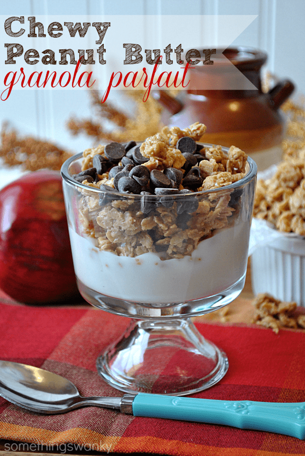 http://www.somethingswanky.com/chewy-peanut-butter-granola-parfait/