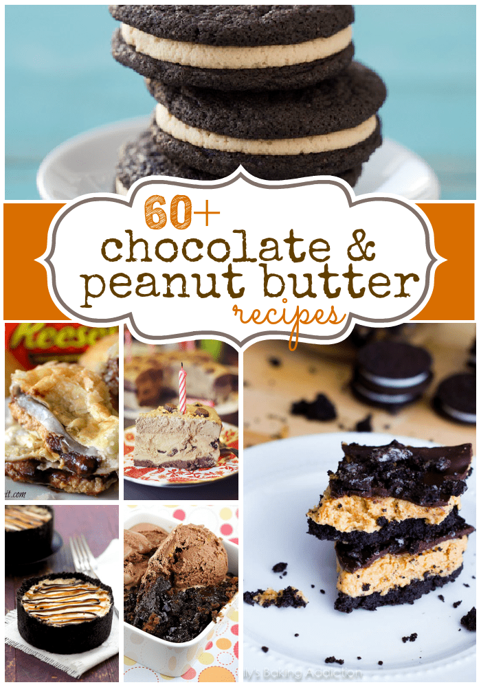 60 of the #best #chocolate and #peanut butter recipes from your favorite bloggers! www.somethingswanky.com
