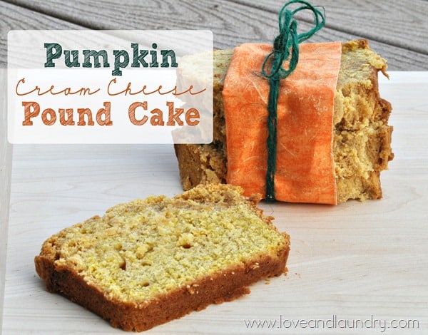 pumpkin cream cheese pound cake