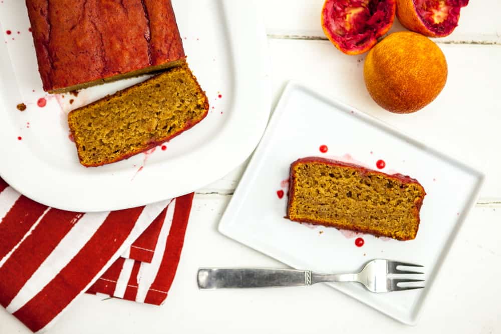 saffron blood orange pound cake