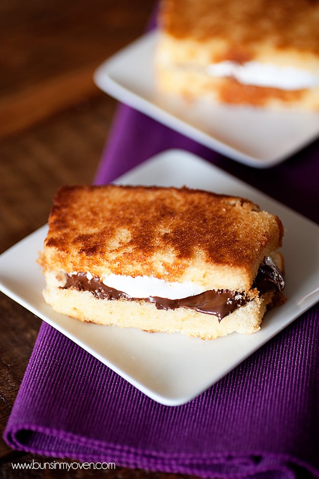 s'mores pond cake sandwiches