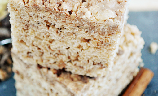 Toffee Snickerdoodle Krispies Treats from www.somethingswanky.com