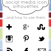 Free Social Media Icon Silhouettes and How to Use Them | www.somethingswanky.com