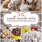 75 Sweet Snack Mixes | www.somethingswanky.com