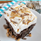 Skinny BTS Cake... YES! I said SKINNY! | www.somethingswanky.com