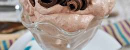 Simple Chocolate Mousse | It's ready in under 5 minutes, which means it's always my emergency go-to dessert! www.somethingswanky.com