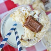 Ooey Gooey Butter S'mores Cookies | www.somethingswanky.com