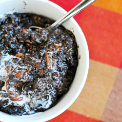 Dark Chocolate Chip Oatmeal | www.somethingswanky.com