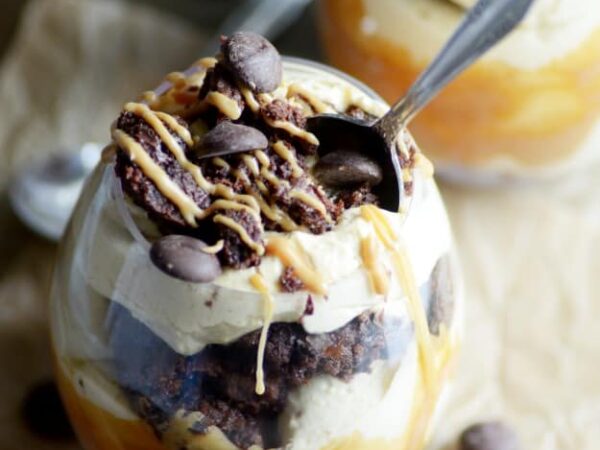 Peanut Butter Brownie Trifles Recipe