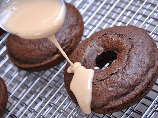 Caramel Glazed Turtle Donuts Recipe