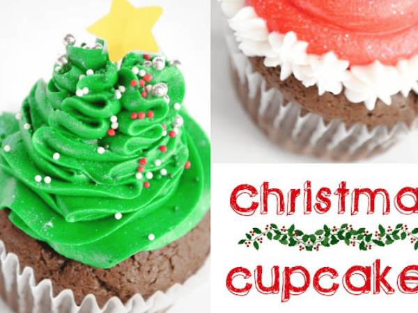 Christmas Cupcake Decorating Tips: Santa Hats & Christmas Trees