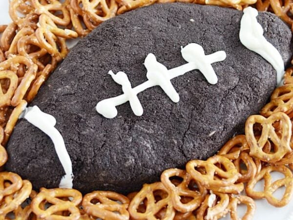 Cookies & Cream Football Cheese Ball Recipe