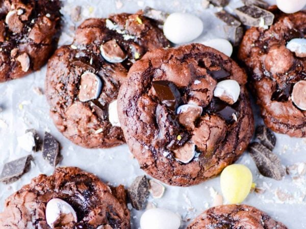 Fudgy Brownie Easter Egg Cookies Recipe