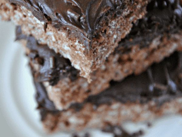 Devil’s Food Cake Batter Rice Krispie Treats