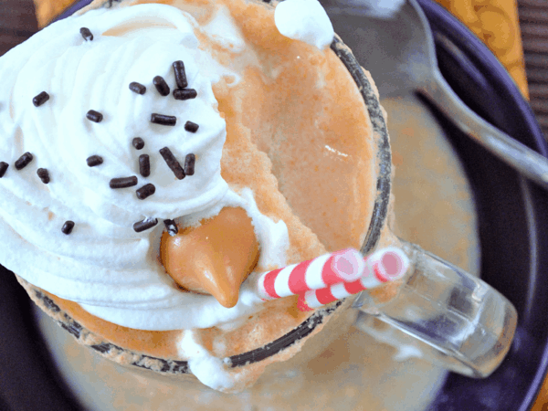 Pumpkin White Chocolate Frozen Hot Chocolate