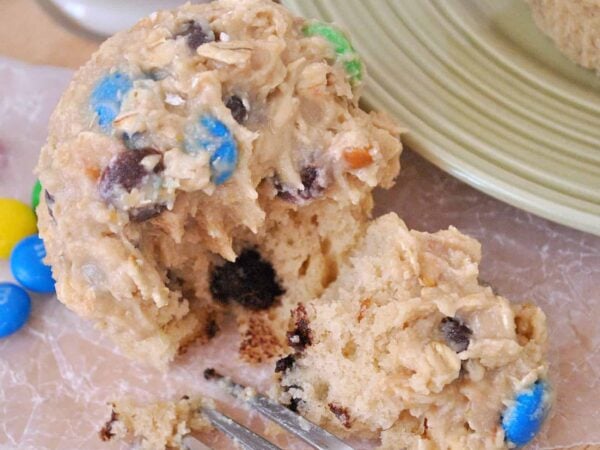 Monster Cookie Dough Cupcakes