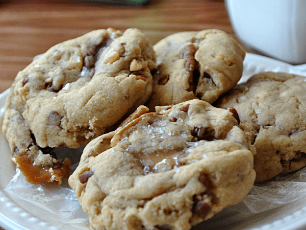 Sea Salt & Peanut Butter Turtle Cookies Recipe