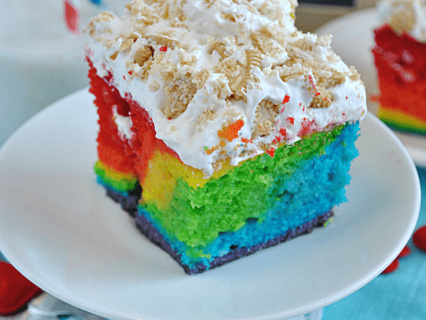 Better than a Pot O’ Golden Oreos… Rainbow Poke Cake Recipe
