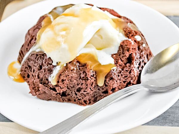 Single Serve Salted Caramel Lava Cake Recipe