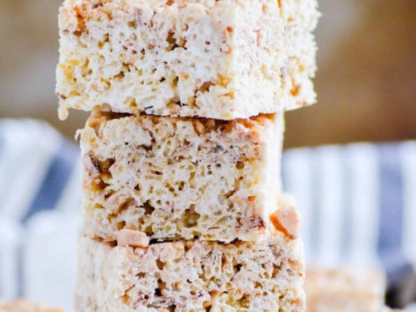 Toffee Snickerdoodle Rice Krispie Treats Recipe