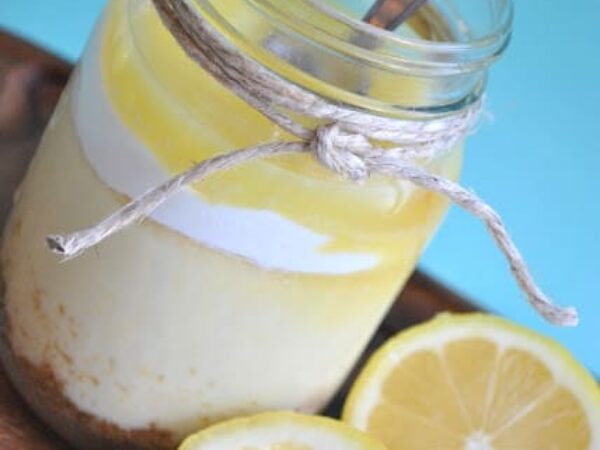 Lemon White Chocolate Cheesecakes & “Desserts In Jars” Review