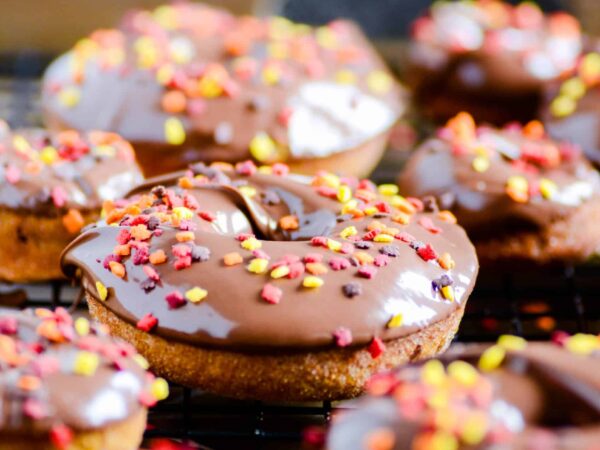 Baked Pumpkin Nutella Donuts Recipe